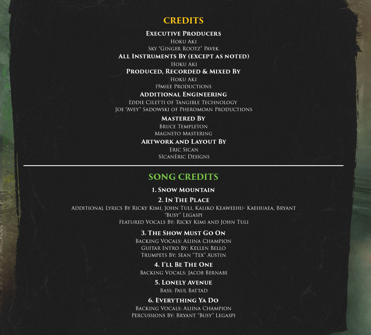The Show Must Go On EP - HOKU AKI (Physical CD)